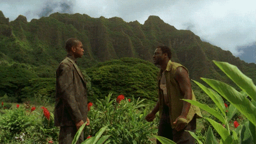 Mr Eko Kneeling animated GIF