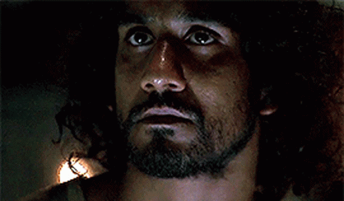 Sayid Jarrah Look animated GIF