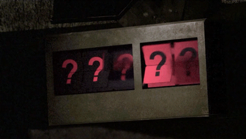 Question Mark Hatch animated GIF