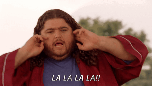 Hurley Not Listening animated GIF