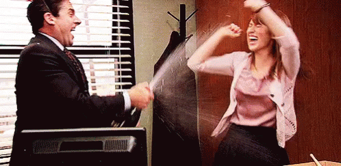 Champagne Shower The Office animated GIF