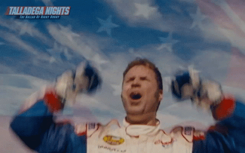 Ricky Bobby Cheer animated GIF