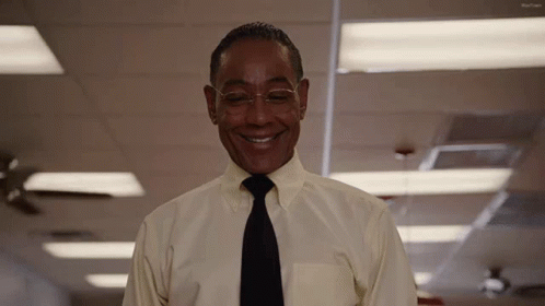 Gus Fring Smile animated GIF