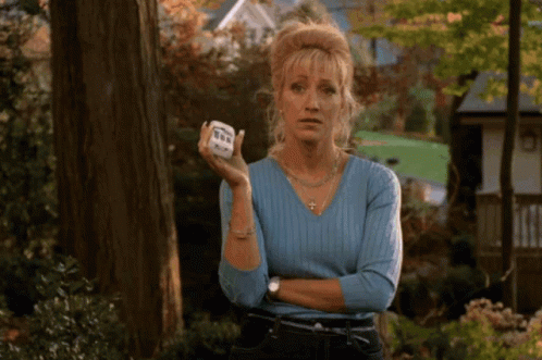 Carmela Throws Phone animated GIF
