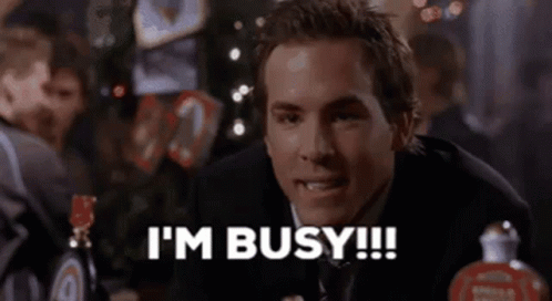 I'm Busy animated GIF