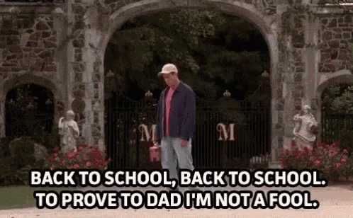 Sad Back To School animated GIF