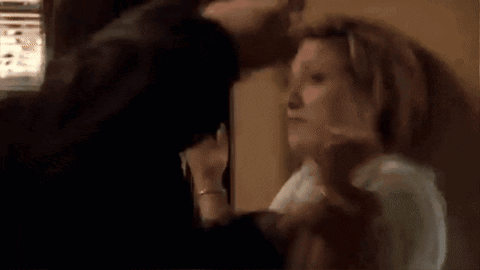 Tony Wall Punch animated GIF