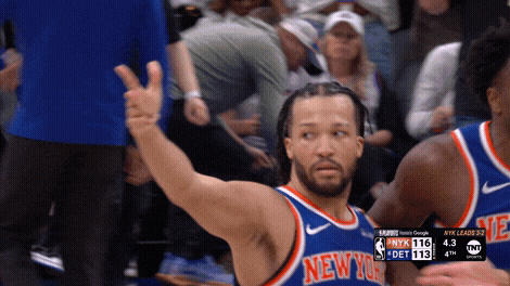 Jalen Brunson Stare Down animated GIF