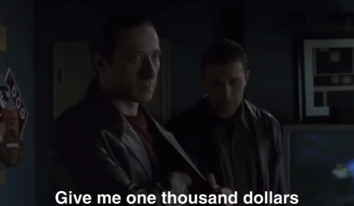 One Thousand Dollars animated GIF