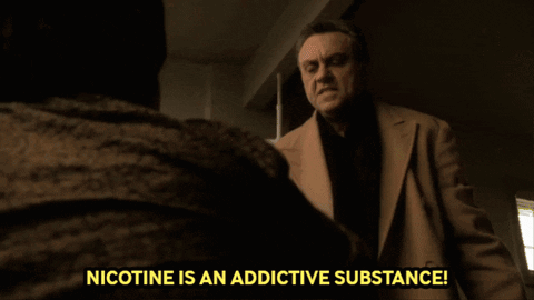 Nicotine Is Addictive animated GIF