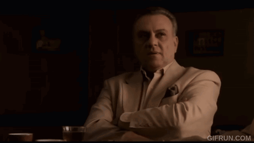 Johnny Sack Smug Laugh animated GIF