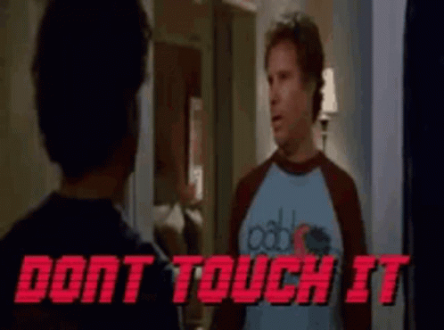 Dont Touch animated GIF