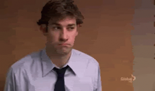 Jim Walks Out animated GIF