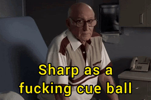 Sharp As A Cue Ball animated GIF