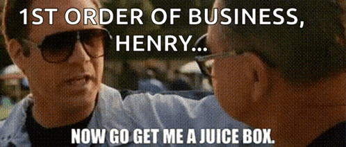 First Order Of Business animated GIF