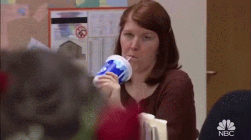 Meredith Drinking animated GIF