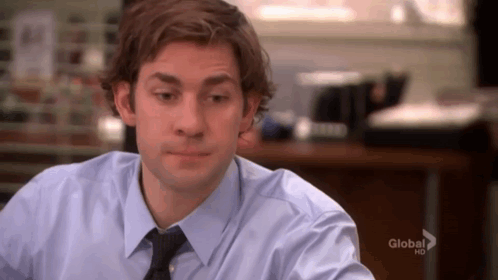 Jim Halpert Look animated GIF
