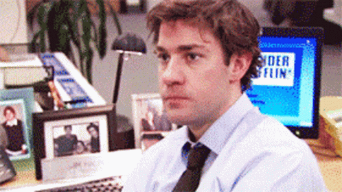 Jim Halpert Nope animated GIF