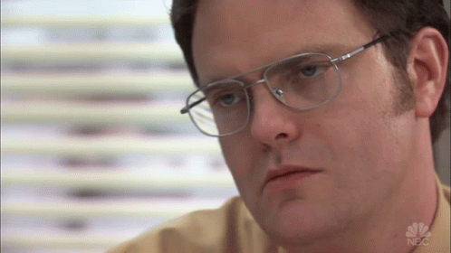 Dwight Deep Stare animated GIF