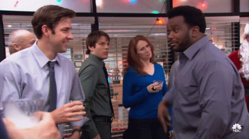 Jim And Darryl Snap animated GIF