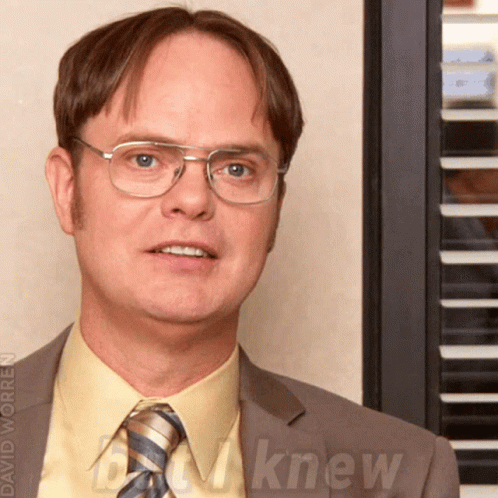 Dwight I Knew It animated GIF