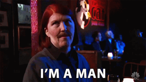 Meredith Fake Mustache animated GIF
