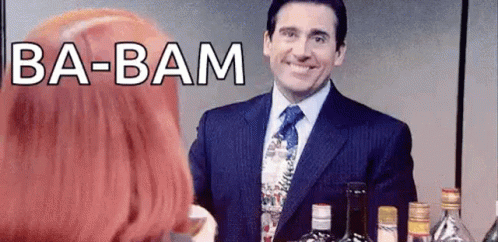 Michael Finger Guns animated GIF