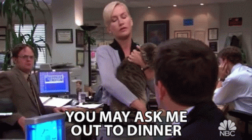 Angela Dinner Invitation animated GIF