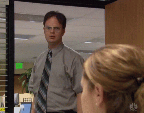 Dwight In Shock animated GIF