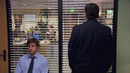 Jim Waiting animated GIF