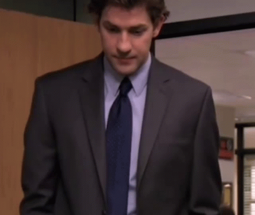 Jim Pam Michael Oh No animated GIF