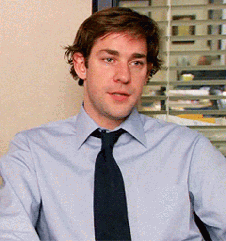 Jim Smile Handsome Laugh animated GIF