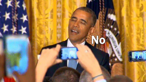 Obama Says No animated GIF
