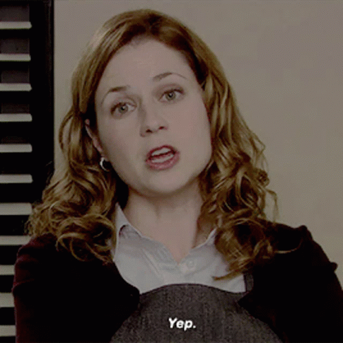 Pam Yep Yup Yes animated GIF