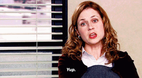 Pam Yup Yup Yep animated GIF
