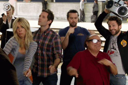 The Gang Boombox Dance animated GIF