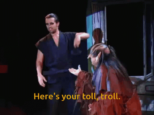 Troll Toll animated GIF