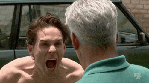 Dennis Scream animated GIF