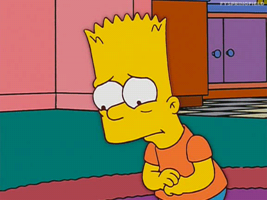 The Simpsons Bart Simpson Reaction animated GIF