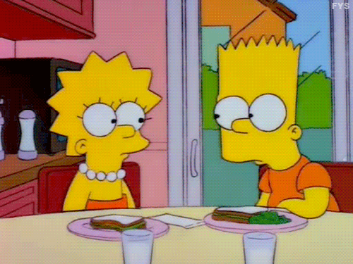 The Simpsons Bart Simpson Reaction animated GIF