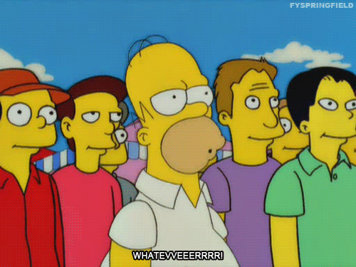 Homer Simpson The Simpsons Reaction animated GIF