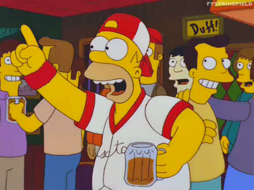 Homer Simpson The Simpsons Reaction animated GIF
