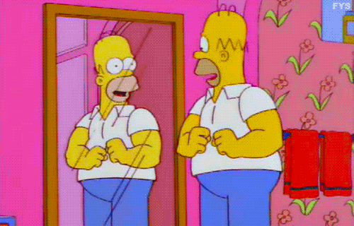 Homer Simpson The Simpsons Reaction animated GIF