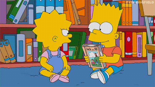 The Simpsons Reaction Bart Simpson animated GIF