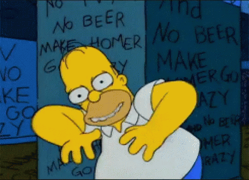 Crazy Homer animated GIF