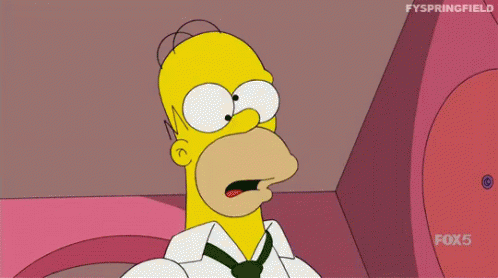 Homer Simpson Scream animated GIF