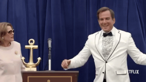 Will Arnett in Arrested Development (2003), Happy and Playful reaction animated GIF