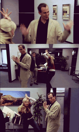 Will Arnett in Arrested Development (2003), Panicked and Awkward reaction animated GIF