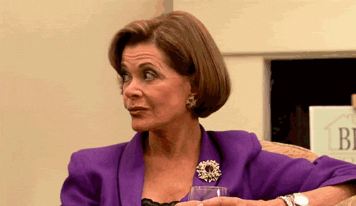 Jessica Walter in Arrested Development (2003), Judgmental and Deadpan reaction animated GIF