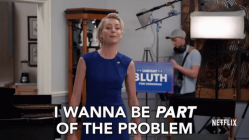 Portia De Rossi in Arrested Development (2003), Awkward and Concerned reaction animated GIF
